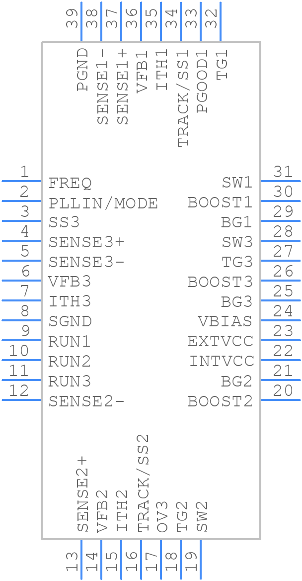 LTC3859EUHFPBF - Analog Devices - PCB symbol