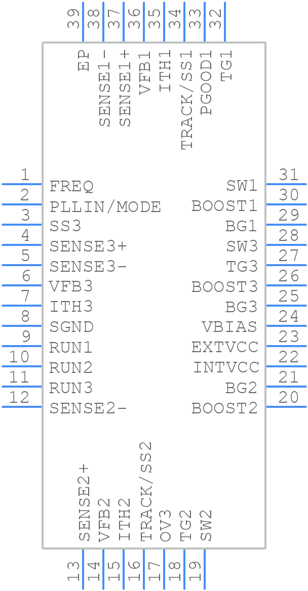 LTC3859EUHFTRPBF - Analog Devices - PCB symbol