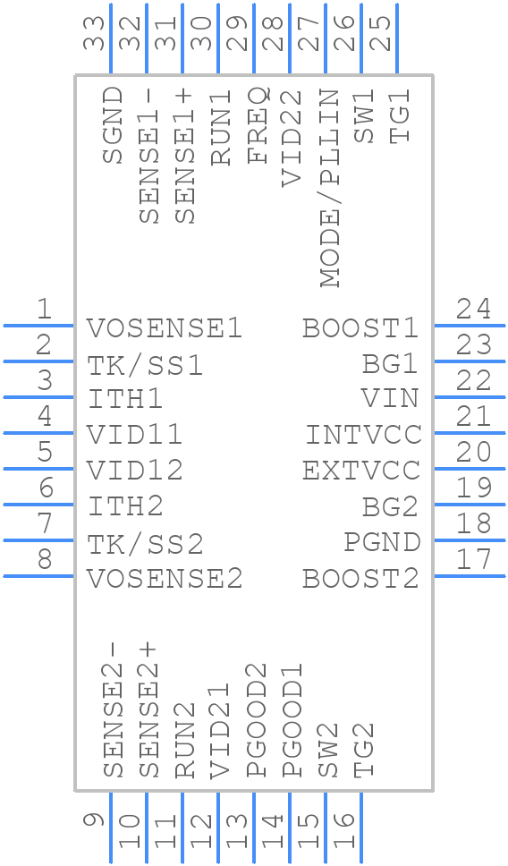 LTC3865EUH-1PBF - Analog Devices - PCB symbol