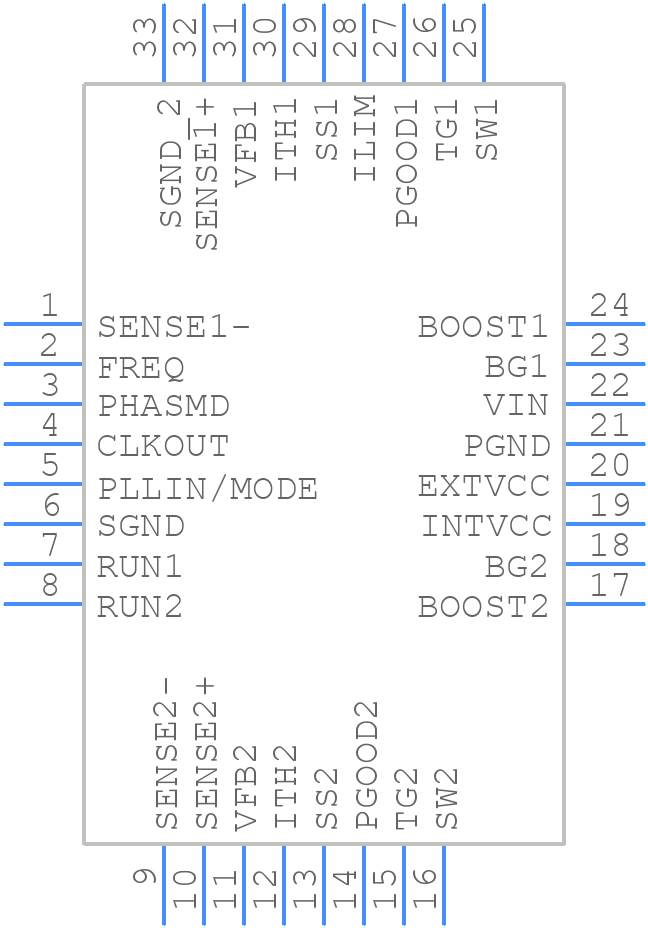 LTC3868IUHTRPBF - Analog Devices - PCB symbol