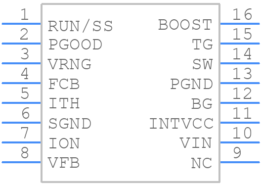 LTC3878EGNPBF - Analog Devices - PCB symbol