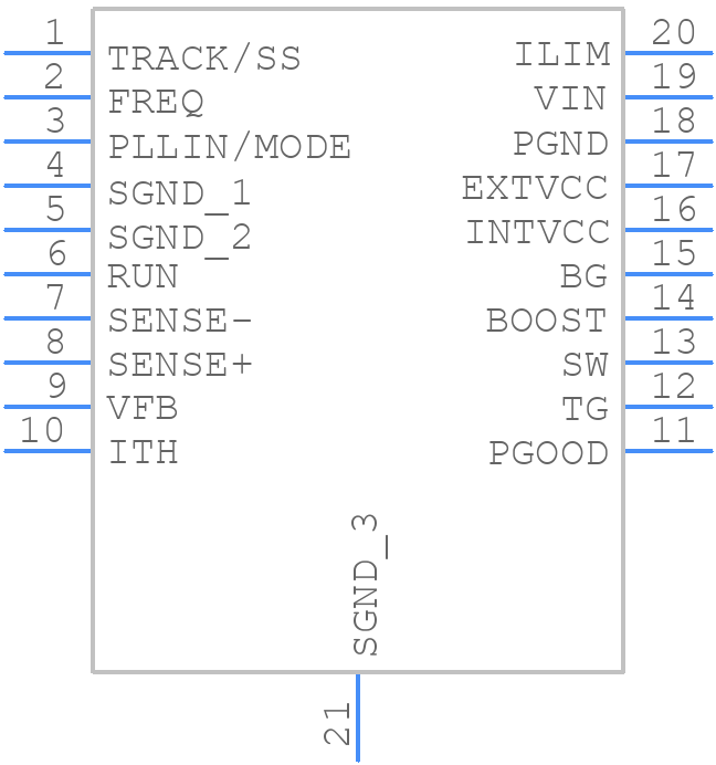 LTC3891EFEPBF - Analog Devices - PCB symbol