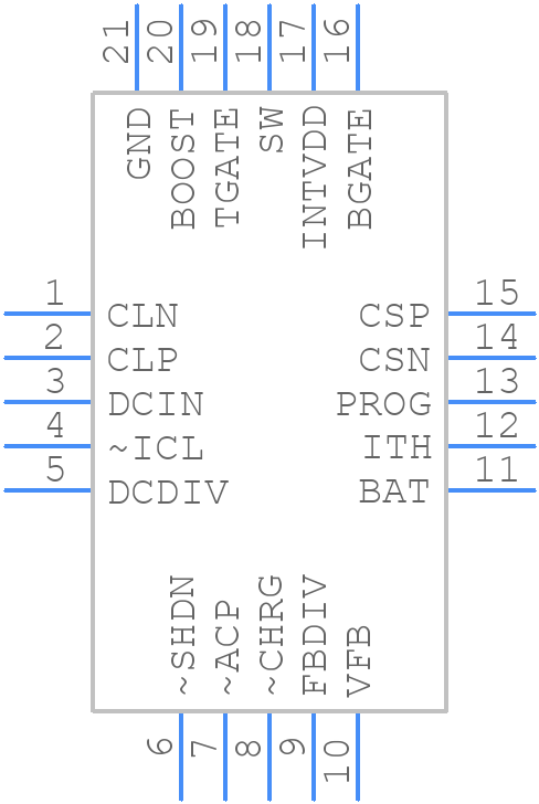 LTC4009IUFPBF - Analog Devices - PCB symbol