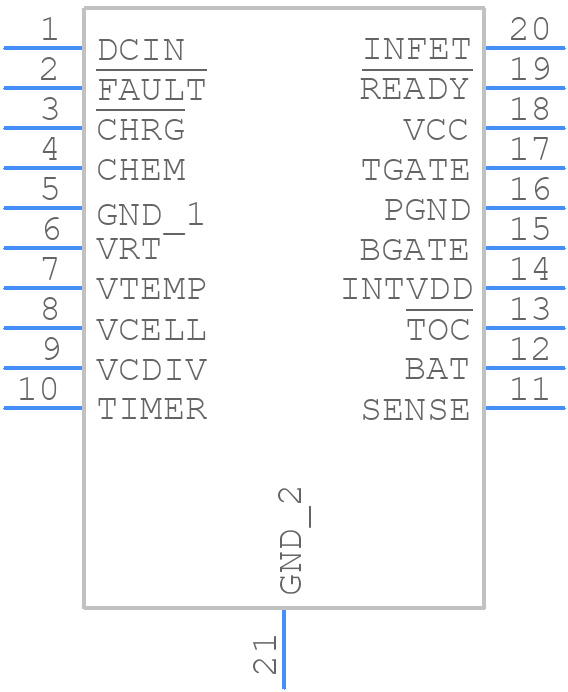 LTC4011CFEPBF - Analog Devices - PCB symbol