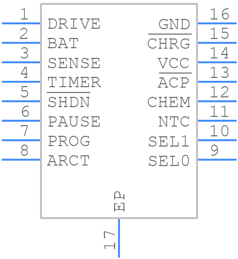 LTC4060EFEPBF - Analog Devices - PCB symbol