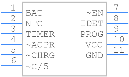 LTC4061EDDPBF - Analog Devices - PCB symbol