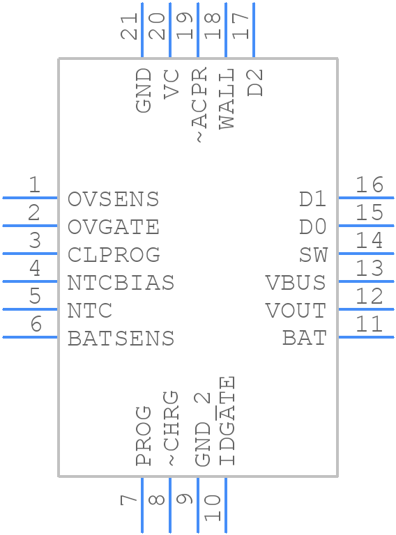 LTC4098EUDC-3.6TRPBF - Analog Devices - PCB symbol