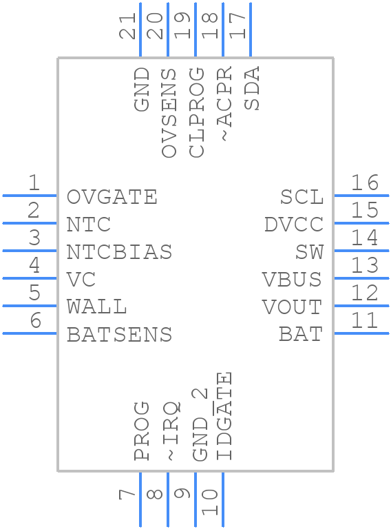 LTC4099EUDCPBF - Analog Devices - PCB symbol