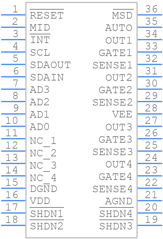 LTC4266CGWPBF - Analog Devices - PCB symbol