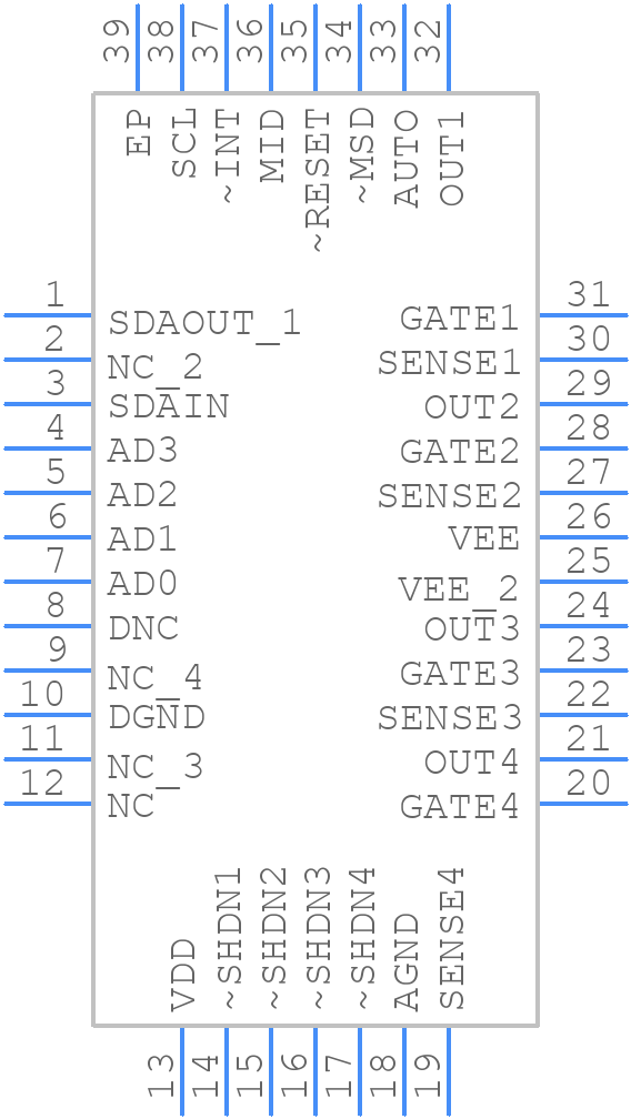 LTC4266IUHFTRPBF - Analog Devices - PCB symbol