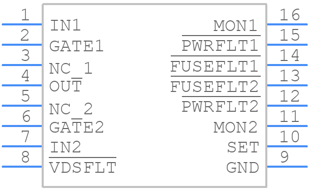 LTC4355CMSTRPBF - Analog Devices - PCB symbol