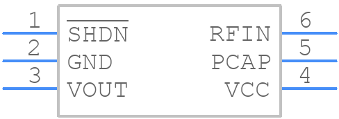 LTC5507ES6PBF - Analog Devices - PCB symbol