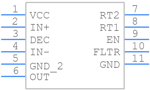 LTC5582IDDPBF - Analog Devices - PCB symbol