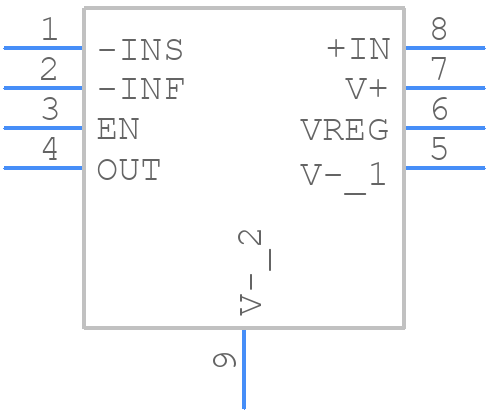 LTC6102CDD-1PBF - Analog Devices - PCB symbol