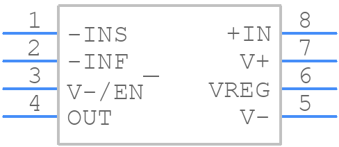 LTC6102CMS8-1PBF - Analog Devices - PCB symbol
