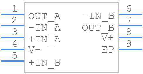 LTC6244HDDTRPBF - Analog Devices - PCB symbol