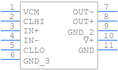 LTC6416IDDBPBF - Analog Devices - PCB symbol