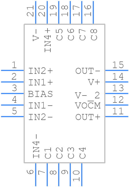 LTC6601CUF-2PBF - Analog Devices - PCB symbol