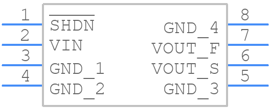 LTC6655BHMS8-3.3PBF - Analog Devices - PCB symbol
