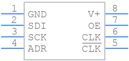 LTC6904MPMS8TRPBF - Analog Devices - PCB symbol