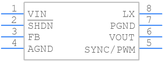 MCP1601-I/MS - Microchip - PCB symbol