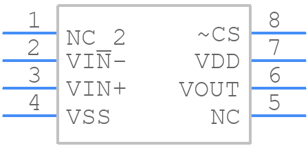 MCP603-I/P - Microchip - PCB symbol