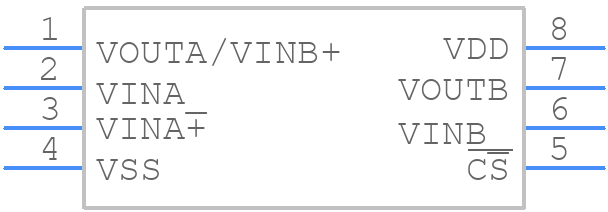 MCP6285-E/P - Microchip - PCB symbol