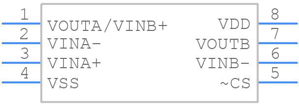 MCP6285-E/SN - Microchip - PCB symbol
