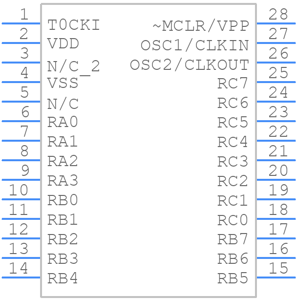 PIC16C56A-20/SO - Microchip - PCB symbol