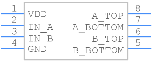 TC4405CPA - Microchip - PCB symbol