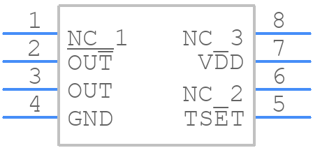 TC622CPA - Microchip - PCB symbol