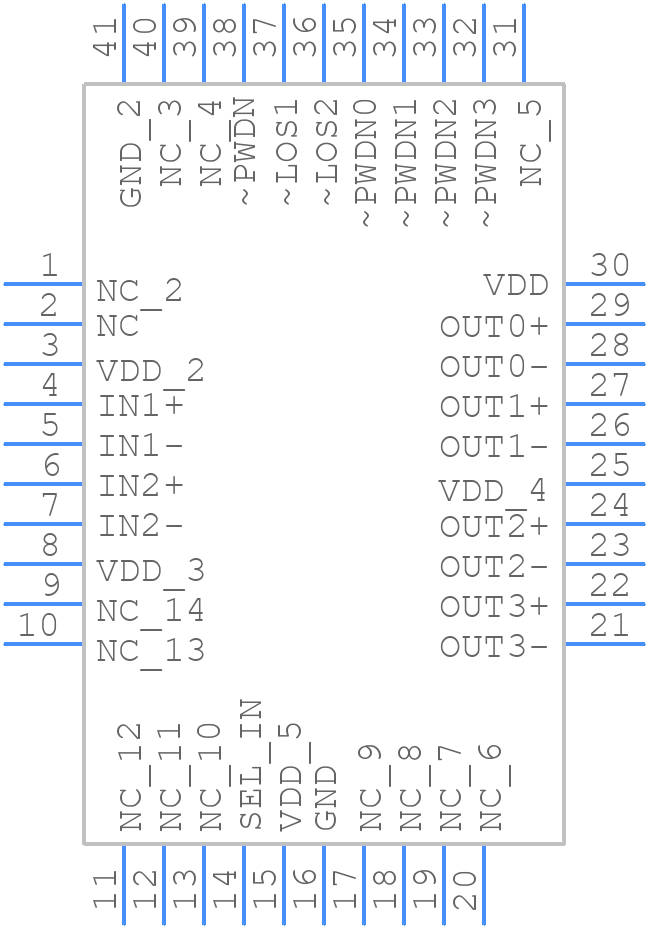 DS10BR254TSQ - Texas Instruments - PCB symbol