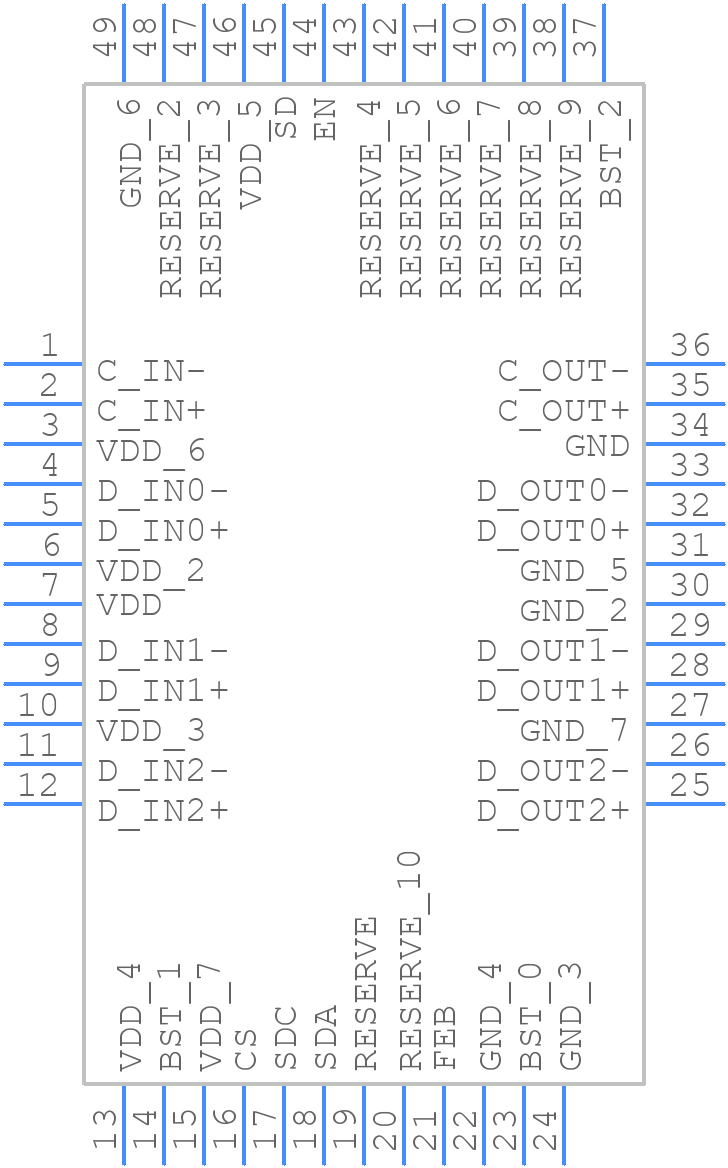 DS16EV5110SQ - Texas Instruments - PCB symbol