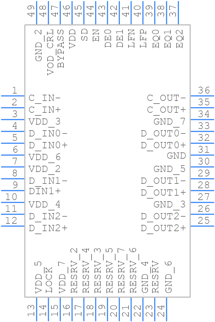 DS22EV5110SQ - Texas Instruments - PCB symbol