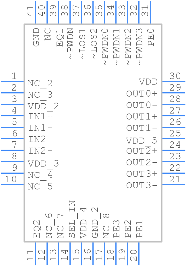 DS25BR204TSQ - Texas Instruments - PCB symbol