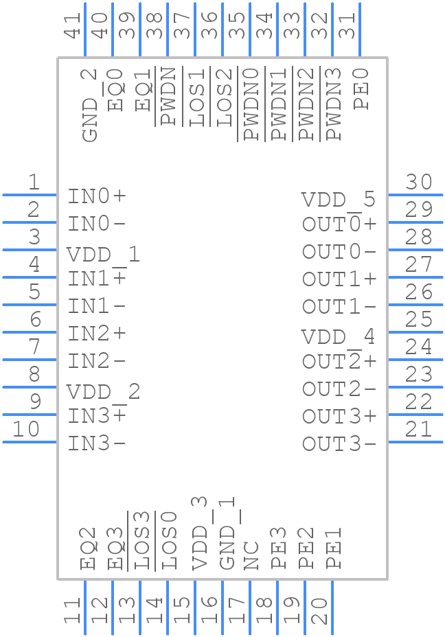 DS25BR440TSQ - Texas Instruments - PCB symbol
