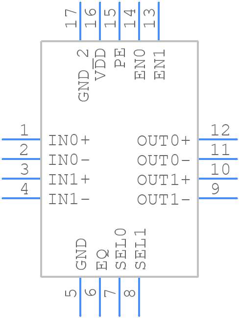 DS25CP102QSQ - Texas Instruments - PCB symbol