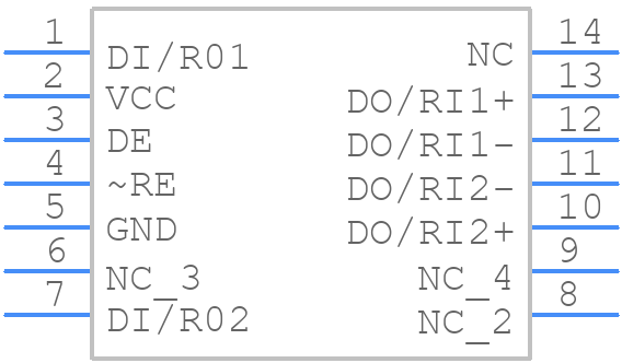 DS36C200M - Texas Instruments - PCB symbol
