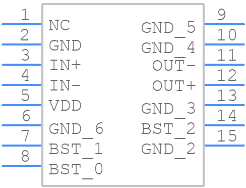 DS64EV100SD - Texas Instruments - PCB symbol