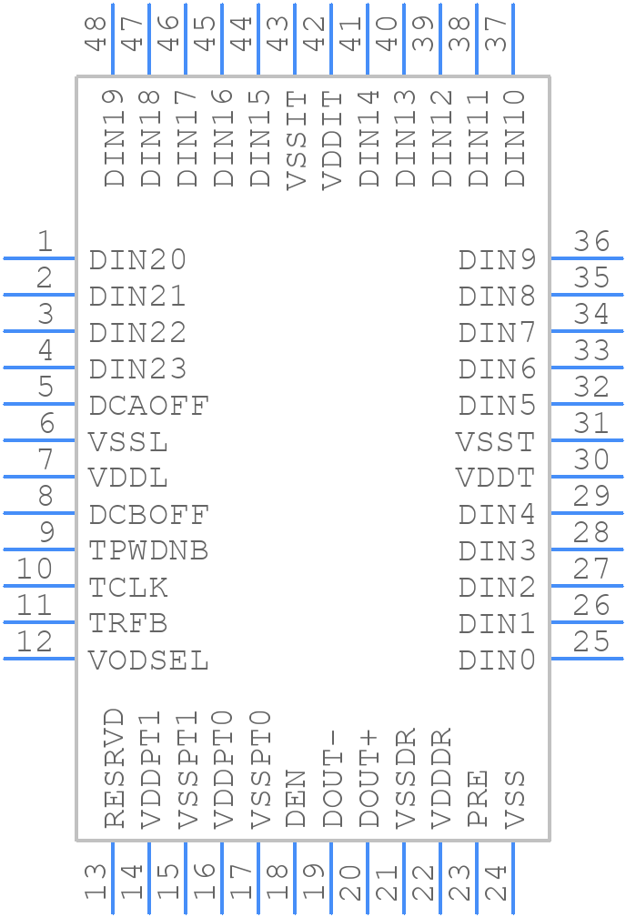 DS90C241QVS - Texas Instruments - PCB symbol