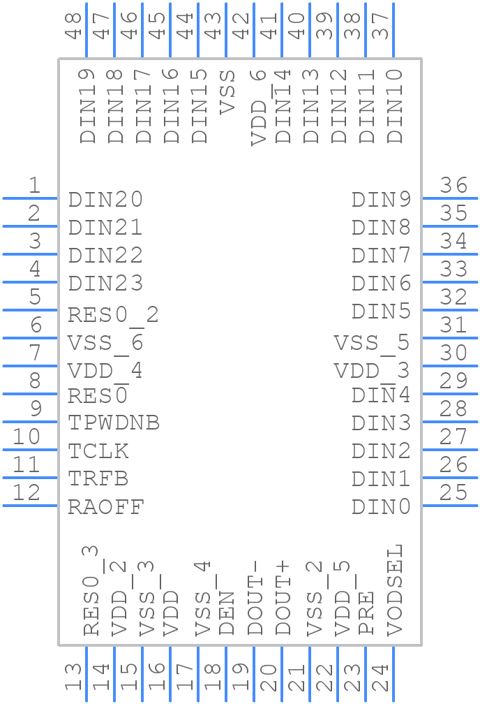 DS90UR241QVS - Texas Instruments - PCB symbol