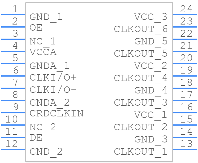DS92CK16TMTC - Texas Instruments - PCB symbol