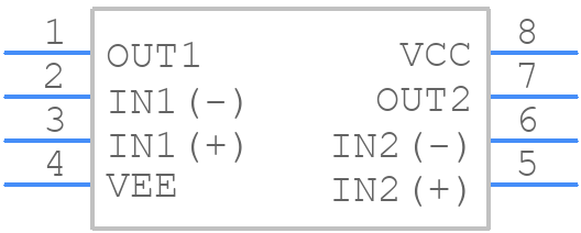 LF353N - Texas Instruments - PCB symbol