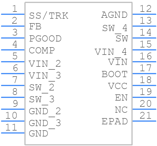 LM20323MH - Texas Instruments - PCB symbol