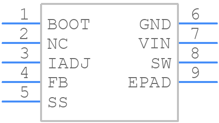 LM22673MR-ADJ - Texas Instruments - PCB symbol