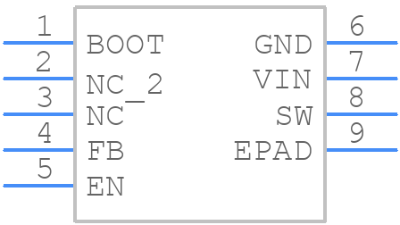 LM22674MR-ADJ - Texas Instruments - PCB symbol