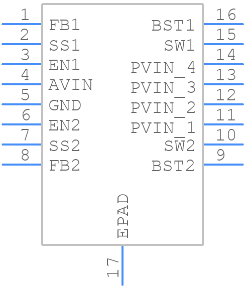 LM26400YMH - Texas Instruments - PCB symbol