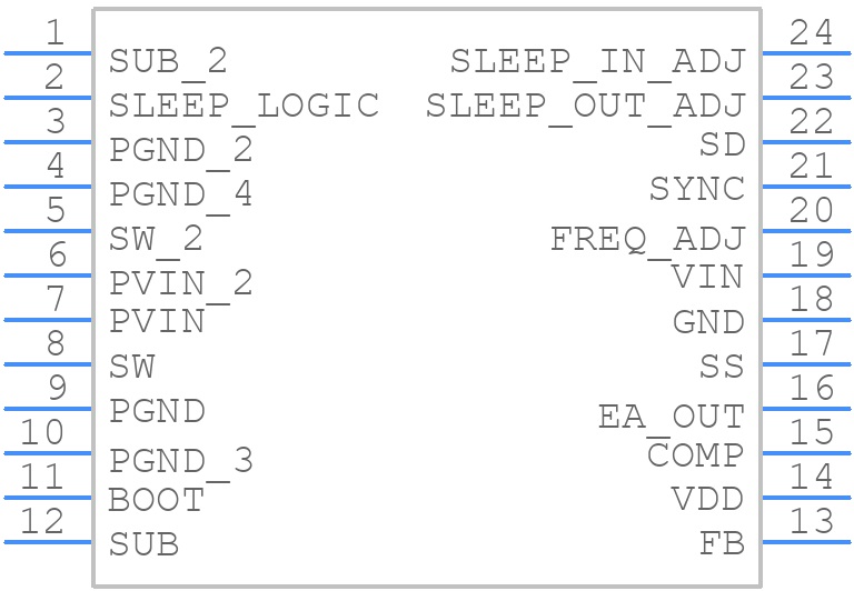 LM2650M-ADJ - Texas Instruments - PCB symbol