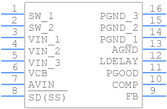 LM2653MTC-ADJ - Texas Instruments - PCB symbol