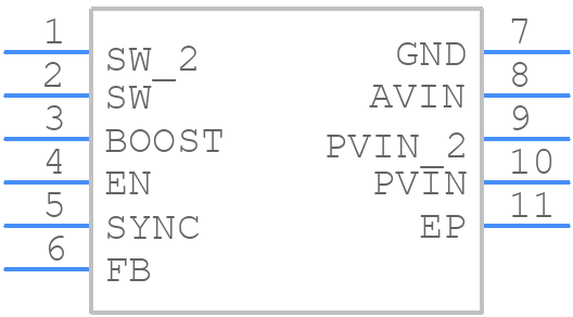 LM27341MY - Texas Instruments - PCB symbol